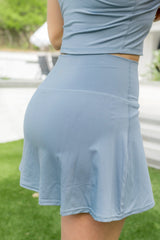 Bamboo Flex Skort in Slate