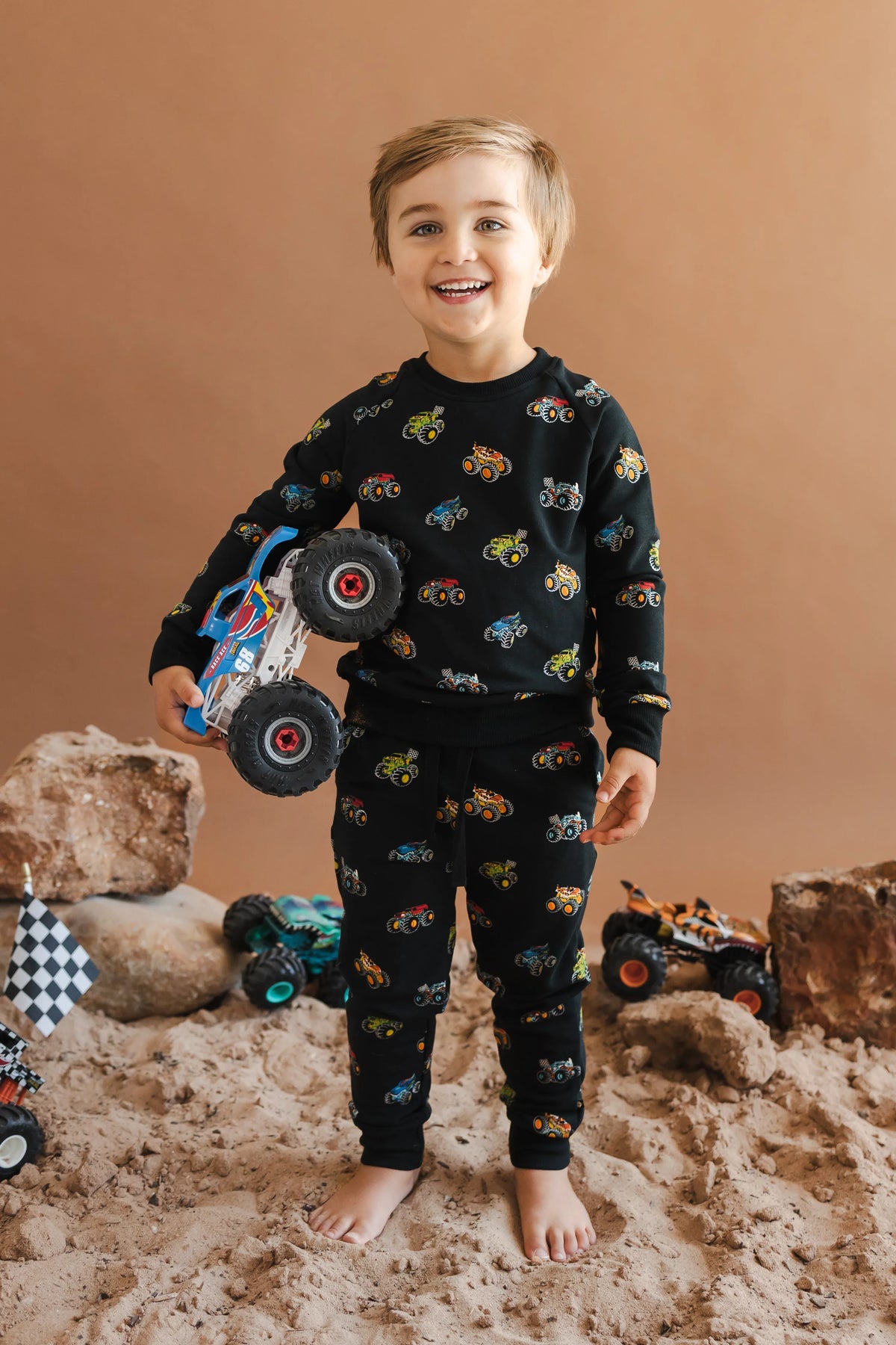 Long Sleeve Jogger Set in Monster Truck