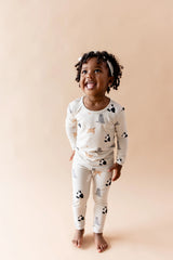 Long Sleeve Pajamas in Fluffy Cat