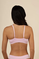 Women's Scoop Neck Bralette in Peony