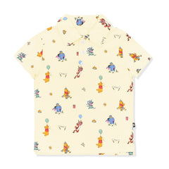 Toddler Short Sleeve Polo in Winnie the Pooh Celebration