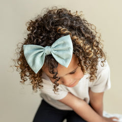 Bow Headband in Sage