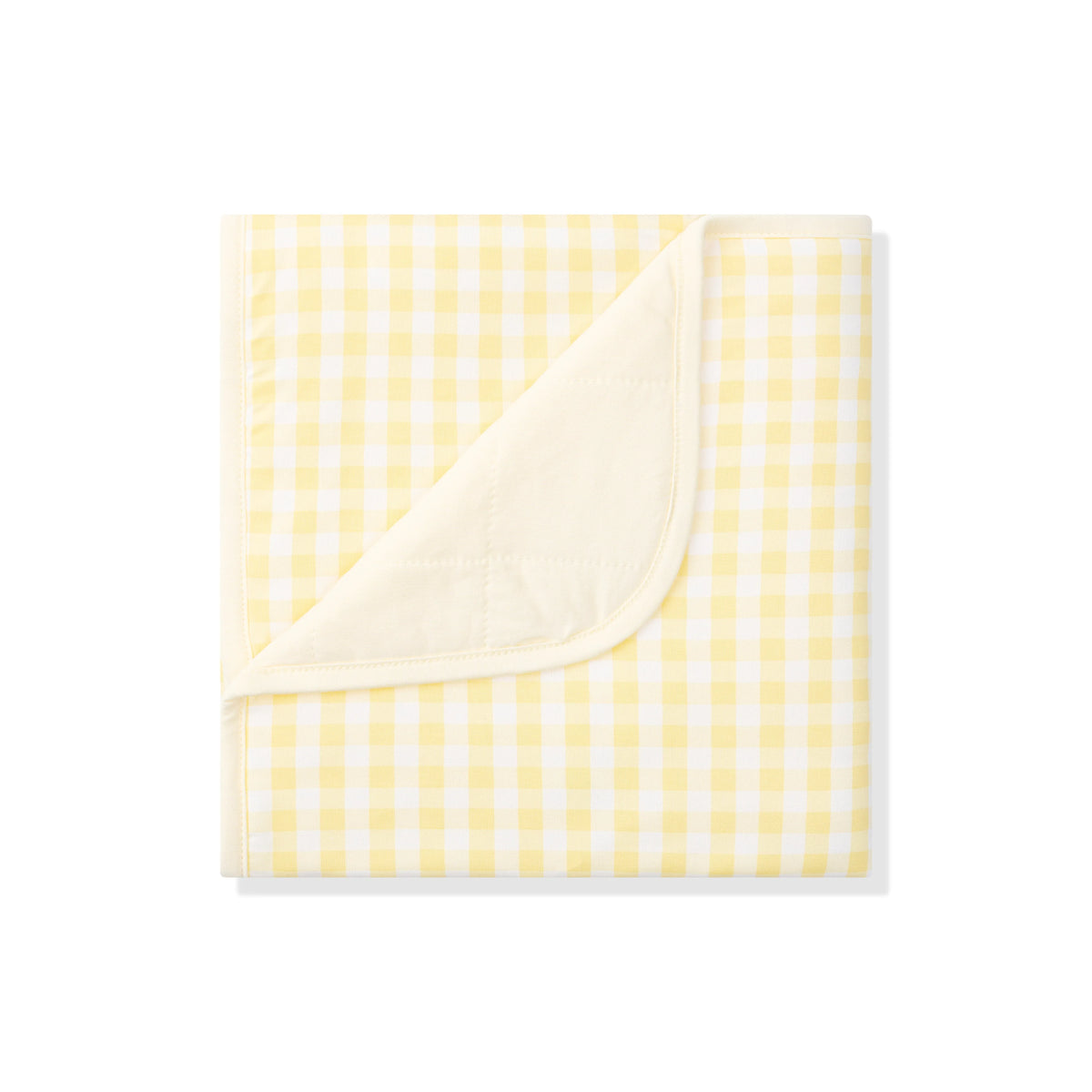Baby Blanket in Gingham Chamomile 1.0
