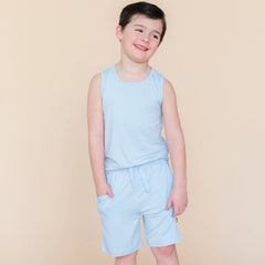 Drawstring Short in Breeze