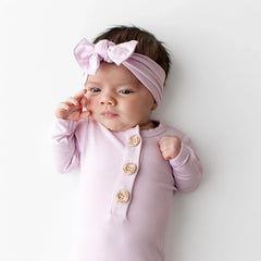 Knotted Gown with Bow Set in Thistle