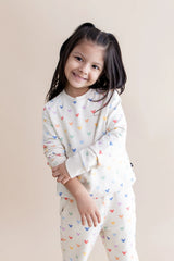Long Sleeve Jogger Set in Pastel Mickey Mouse