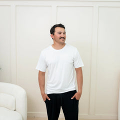 Men's Crew Neck Tee in Snow
