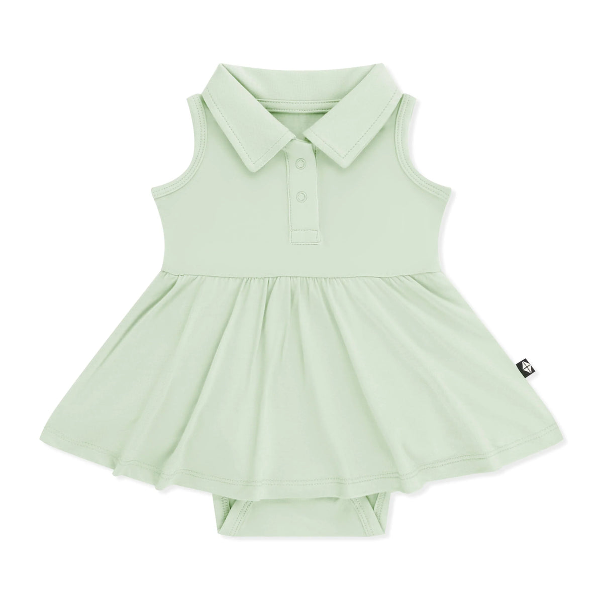 Polo Bodysuit Dress in Basil