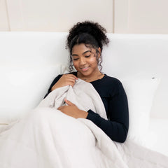 Adult Quilted Blanket in Oat 1.0