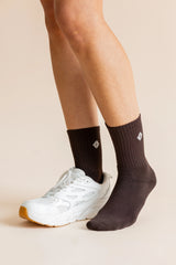 Adult Crew Socks in Espresso