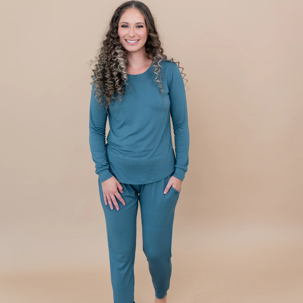 Women's Jogger Pajama Set in Atlantic
