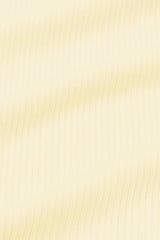 Ribbed Ruffle Zipper Footie in Chamomile
