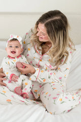 Long-Sleeved Women's Pajama Set in Tulip
