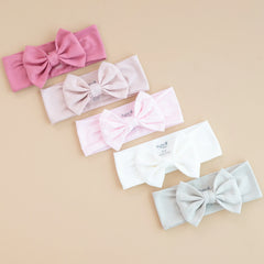 Bow Headband in Apple Blossom