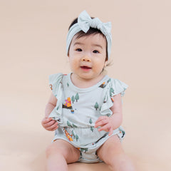 Bubble Romper in Winnie the Pooh Hundred Acre Wood
