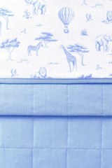 Toddler Blanket in Toile Safari 1.0