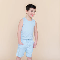 Drawstring Short in Breeze