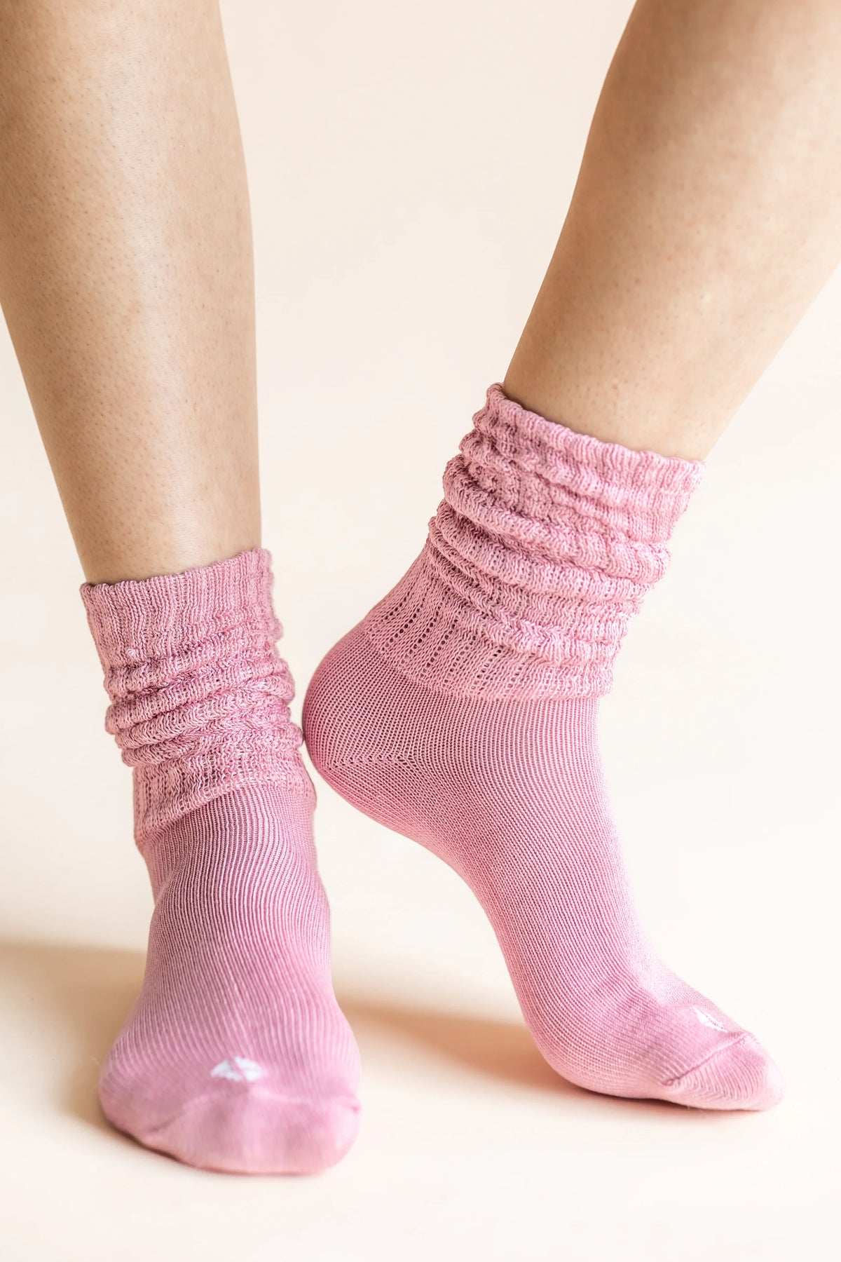 Adult Scrunch Socks in Apple Blossom