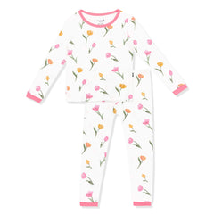 Long Sleeve Pajamas in Tulip