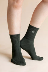Adult Crew Socks in Fir