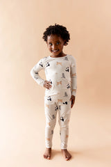 Long Sleeve Pajamas in Fluffy Cat